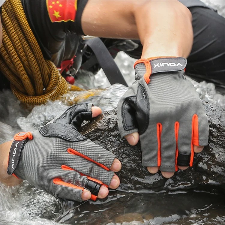 XINDA H-ST04 1 Pair Sports Protective Gloves Half Finger Gloves Breathable Anti-slip Training Gloves for Cycling Hiking Climbing Outdoor Sports - L