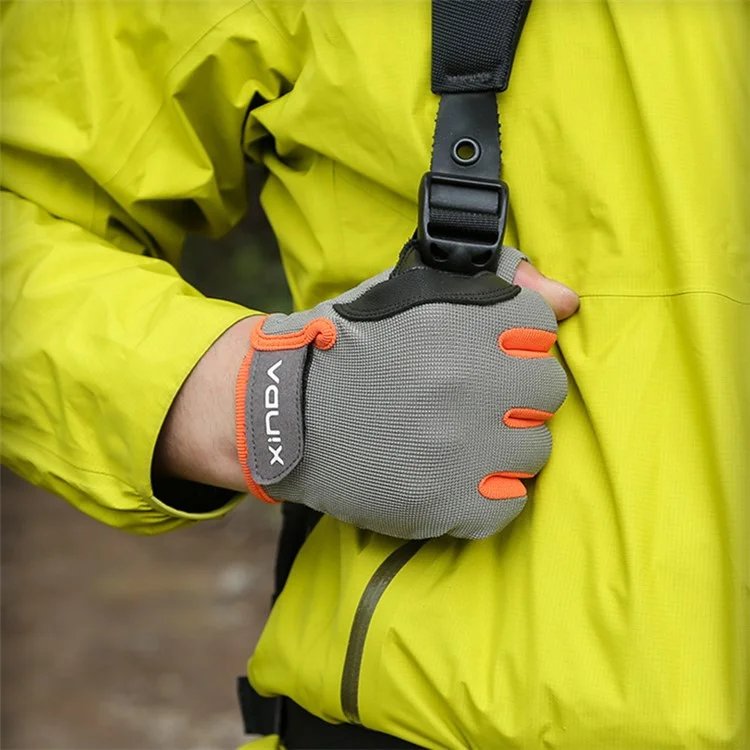 XINDA H-ST04 1 Pair Sports Protective Gloves Half Finger Gloves Breathable Anti-slip Training Gloves for Cycling Hiking Climbing Outdoor Sports - L