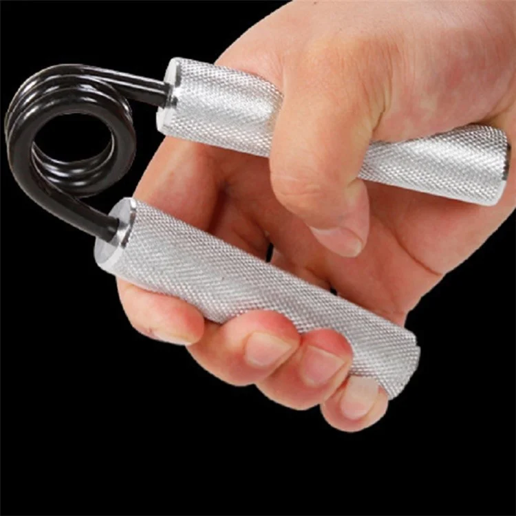 100LB-350LB A-Type Grip Strength Trainer Metal Hand Grip Strengthener Forearm Exerciser Fitness Equipment - Silver / 200LB