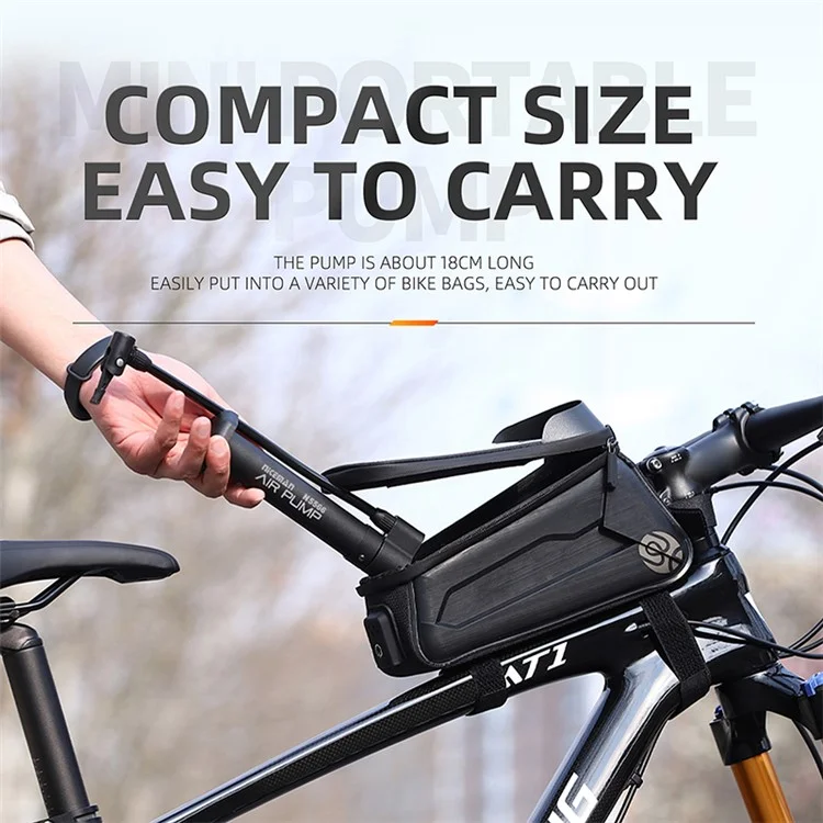 WEST BIKING YP0711140 Bicycle Foot Pump 80PSI Portable Tire Air Pump Mini Inflator for Electric Bikes / Balls