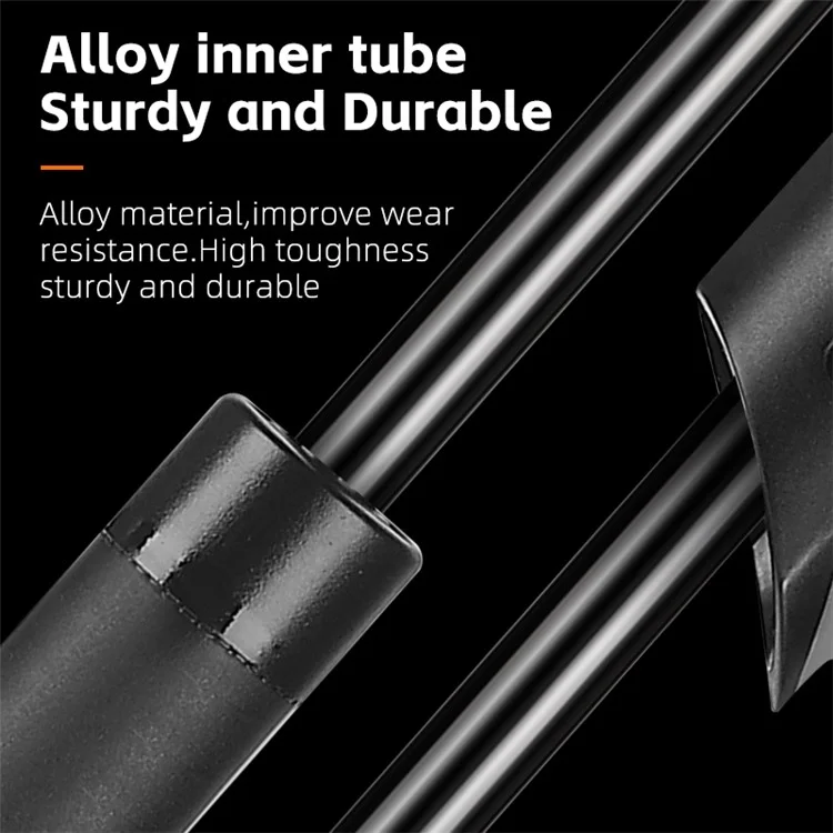 WEST BIKING YP0711156 Portable 100PSI High Pressure Hand Pump Mini Lightweight Tire Inflator Pump for Cycling
