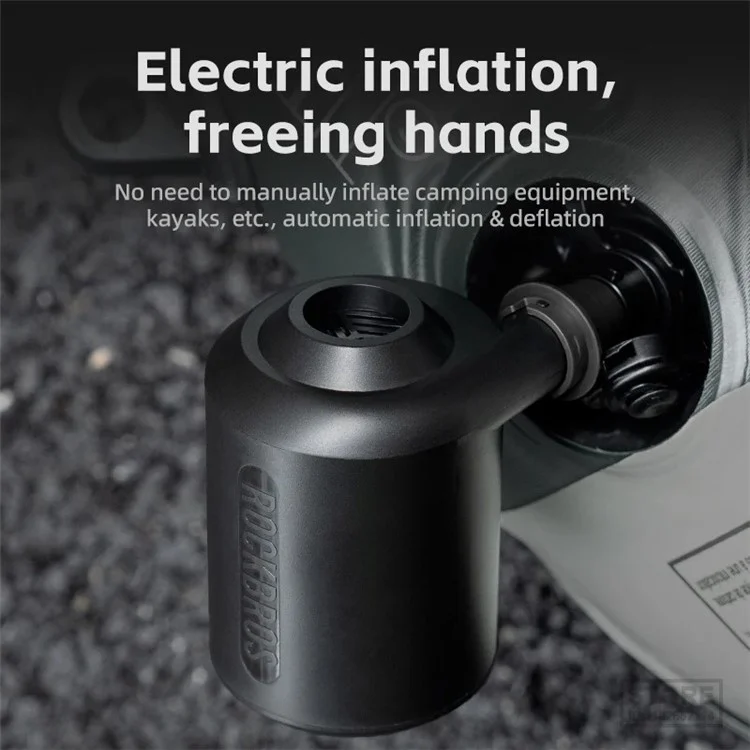 ROCKBROS D2 Electric Air Pump Portable Air Compressor 2600mAh Inflator for Air Mattress Couch Air Bed