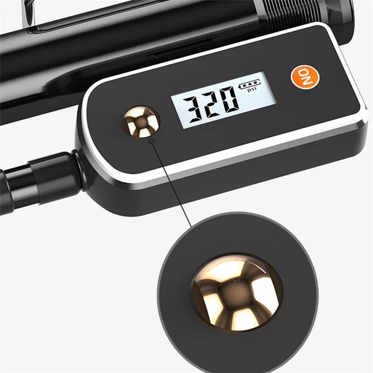 ENLEE ED702 Bike Pump with Pressure Gauge 160PSI Bicycle Floor Pump with Presta Schrader Valves