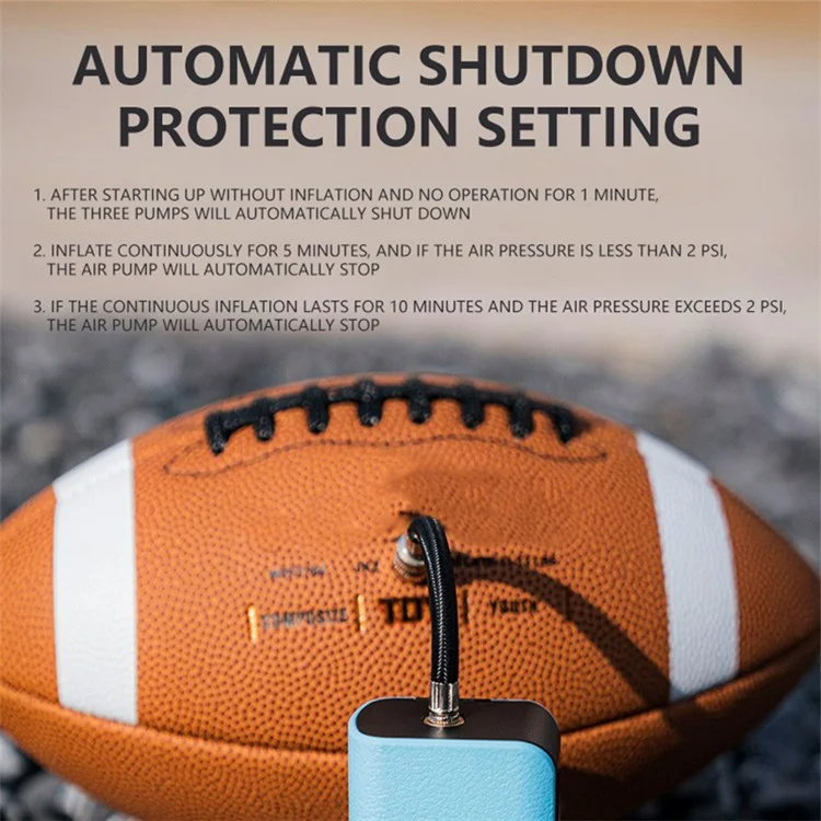 ROCKBROS 42520006001 Portable Digital Display Basketball Football Inflator Wireless Electric Air Pump