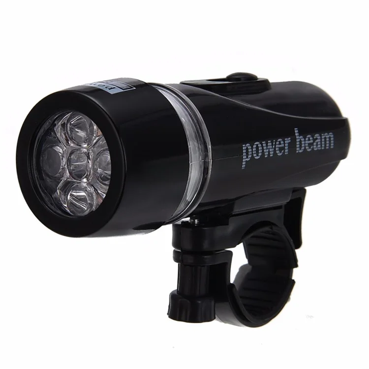 Mountain Bike 5-LED Front Lamp Black + Butterfly Tail Lamp Set