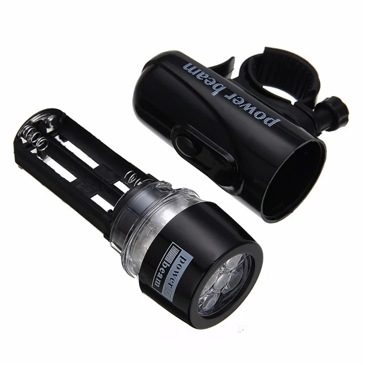 Mountain Bike 5-LED Front Lamp Black + Butterfly Tail Lamp Set