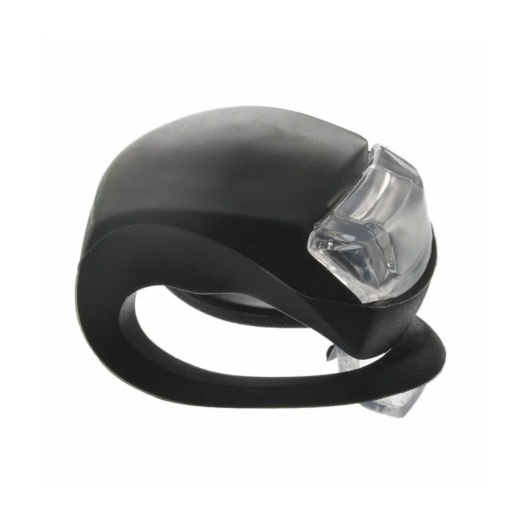Luz Dianteira e Traseira de Bicicleta Silicone LED Luz de Bicicleta Multi-Propósito à Prova d'Água Farol Lanterna Traseira para Segurança Ciclística - Preto