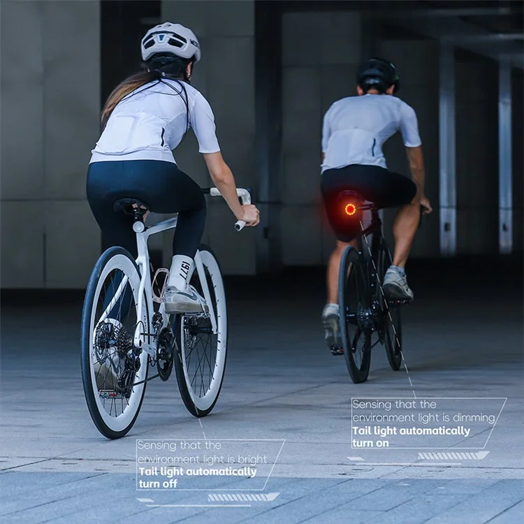 WEST BIKING YP0701437 Luz de Advertencia Inteligente para Bicicleta, Luz Colorida de Bicicleta