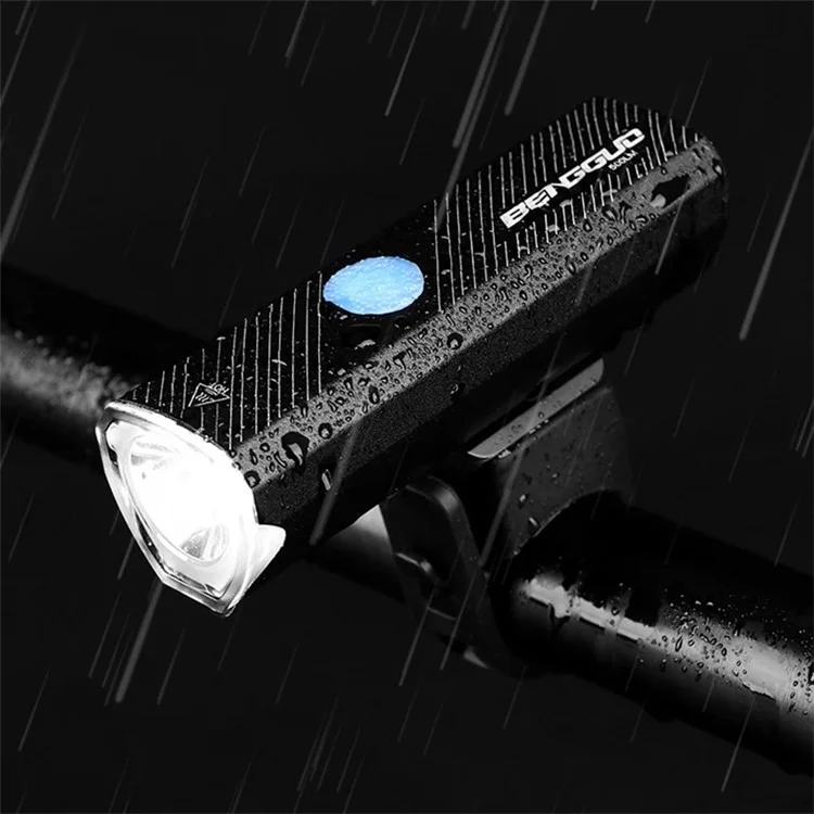 Bengguo BG-1913 Bicycle Light 300 Lumens 4 Modie Bike Luci da Bici USB Porta Ricaricabile Per la Guida Notturna
