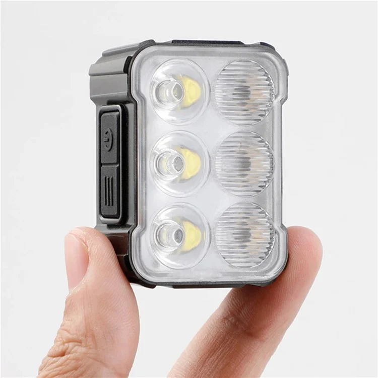 BENGGUO BG3131 Bike Light Rechargeable 6 LED Bicycle Lights for Night Riding Cycling - White