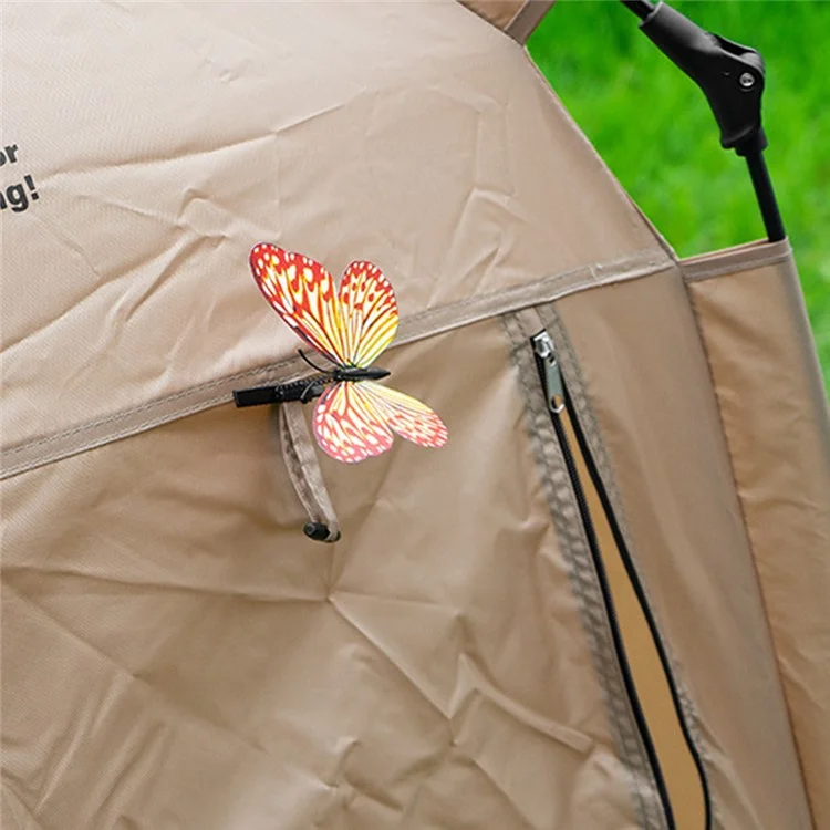 2 piezas de clip en forma de mariposa luminosa de simulación Mosquito Repellent Decoration para camping al aire libre (color aleatorio)
