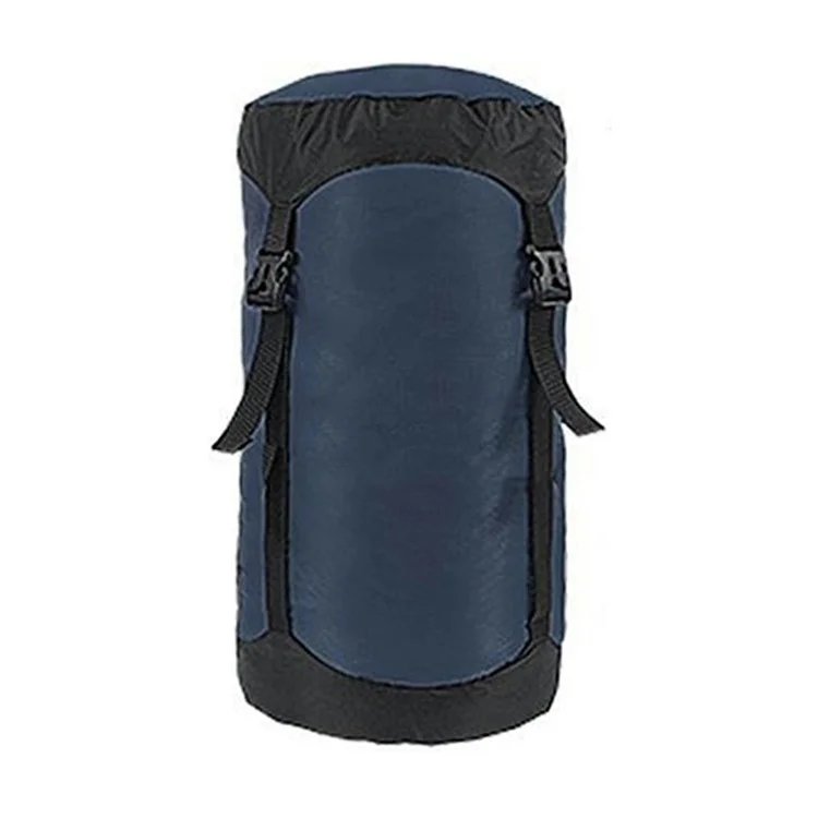9-18L Camping Wasserdichter Nylon-Kompressions-Packsack für Schlafsack, Größe M - Dunkelblau
