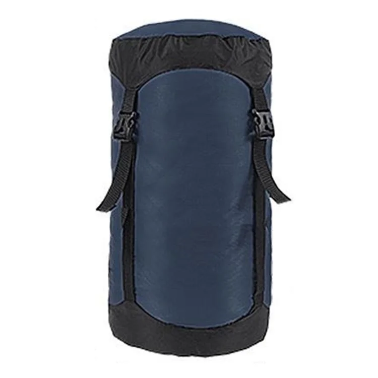 Sac de compression étanche en nylon de 18-25L pour sac de couchage, taille L - Bleu foncé
