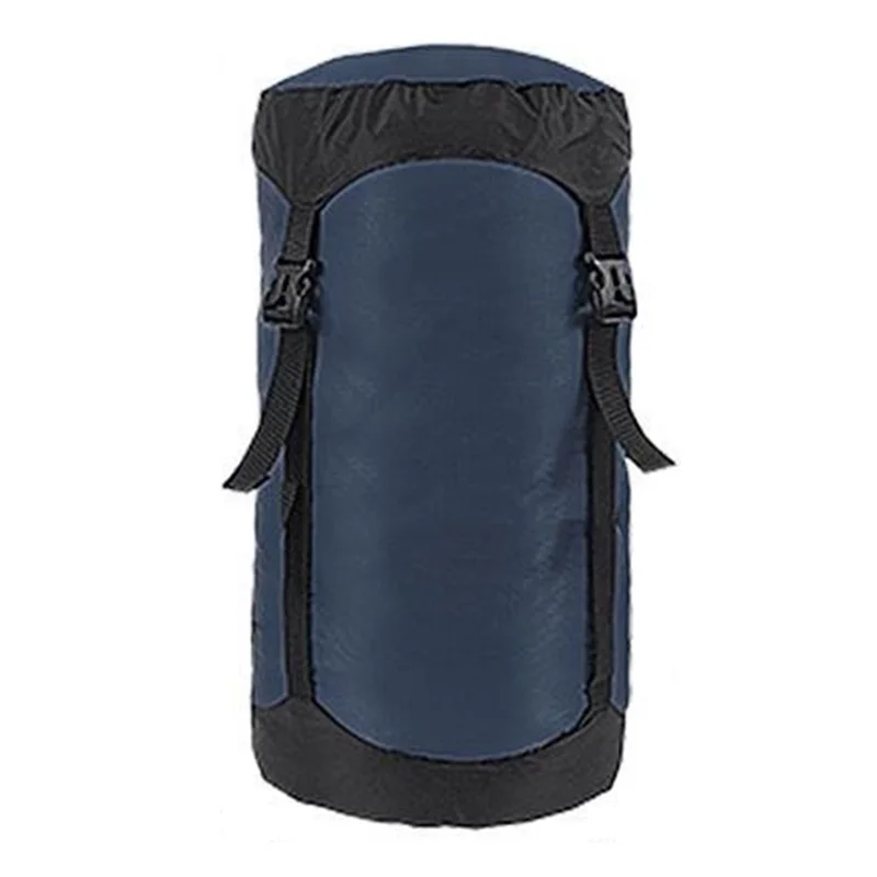 20-35L Sacca di compressione in nylon impermeabile per zaino da campeggio e trekking, per sacco a pelo, taglia XL - Blu scuro
