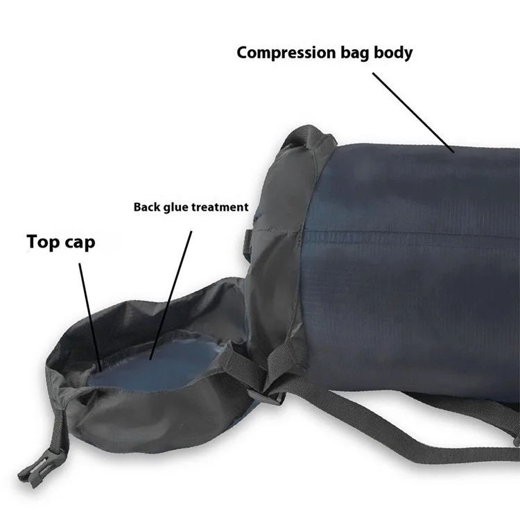 20-35L Camping Backpacking Waterproof Nylon Compression Stuff Sack for Sleeping Bag, Size XL - Red