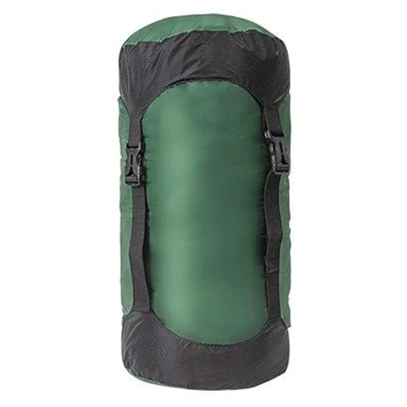 20-35L Camping Backpacking Waterproof Nylon Compression Stuff Sack for Sleeping Bag, Size XL - Green