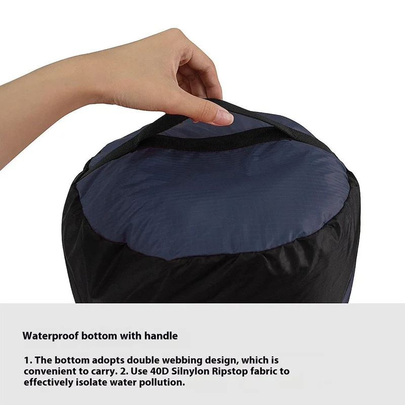 20-35L Camping Backpacking Waterproof Nylon Compression Stuff Sack for Sleeping Bag, Size XL - Green
