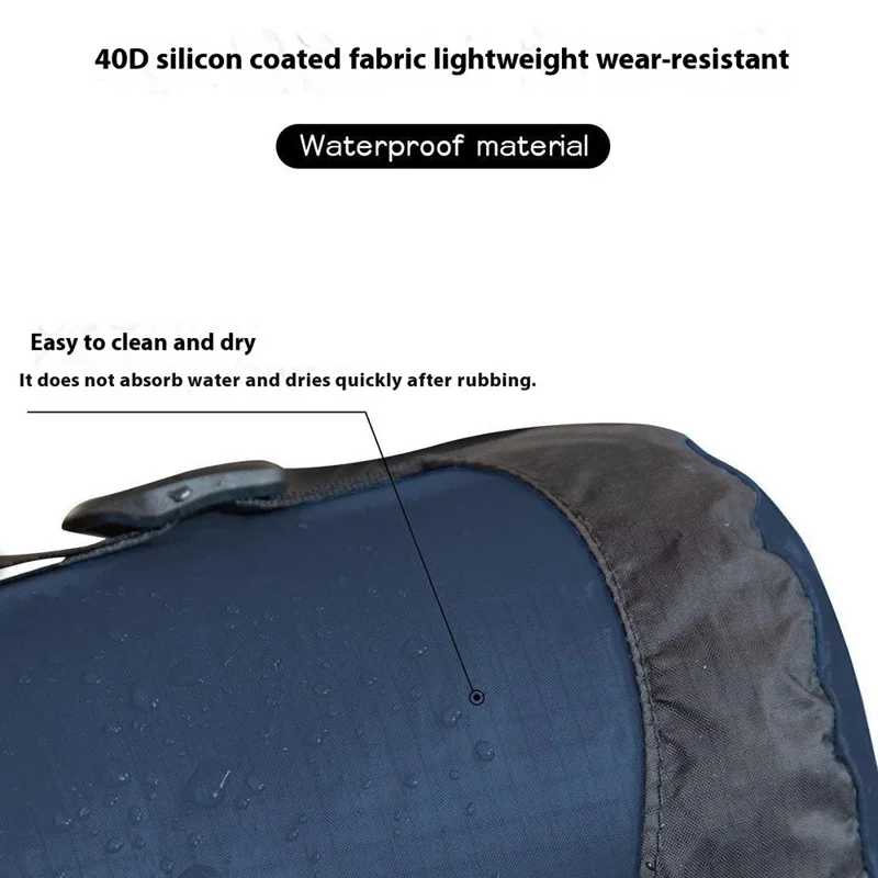 20-35L Camping Backpacking Waterproof Nylon Compression Stuff Sack for Sleeping Bag, Size XL - Green