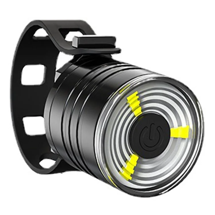 DEEMOUNT Bike Helmet Light Aluminum Alloy LED Front / Rear Light for Night Riding Safety Warning - White