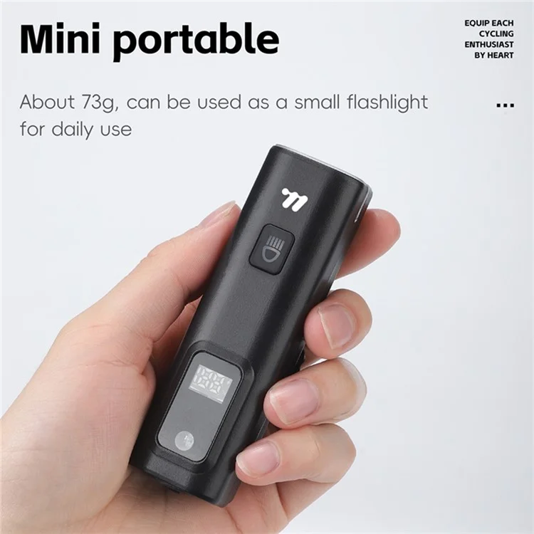WEST BIKING YP0701458 Faro Anteriore Intelligente per Bicicletta con Sensore Luminoso, 400 Lumen, con Display Digitale