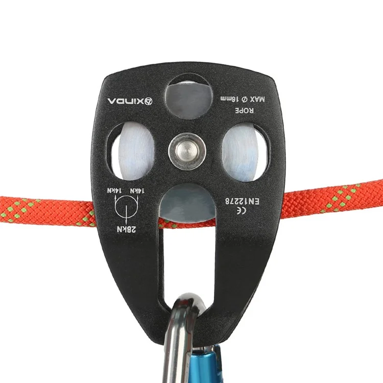 XINDA XD-8611 Large Rescue Pulley Aluminum-Magnesium Alloy Climbing Gear for Rappelling Zipline High Altitude Operations