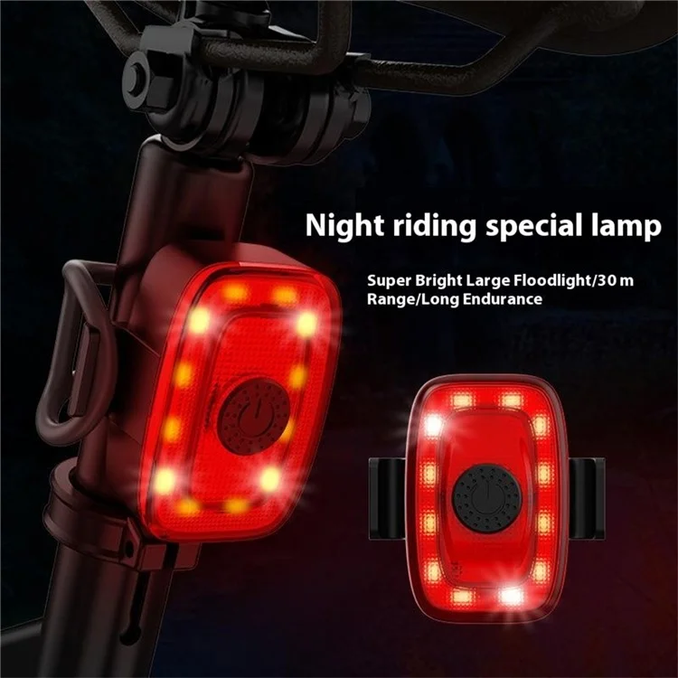 W01 Rechargeable Bike Tail Light High Brightness Road MTB Bikes LED Cycling Safety Warning Lamp (CE Certified)