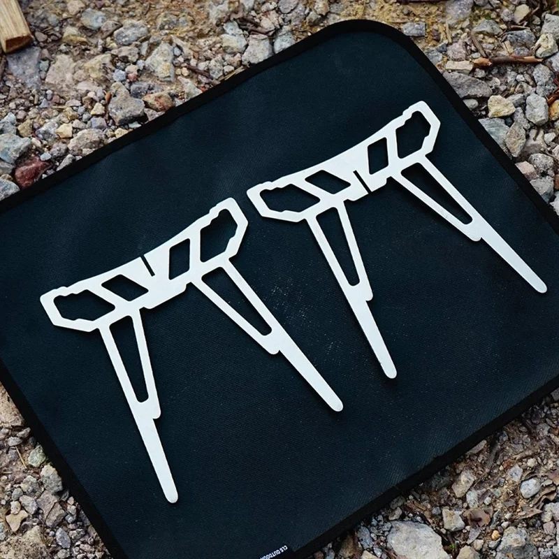 Parrilla de Camping CLS para Exteriores - Soporte Desmontable para Barbacoa, Ultraligero y Plegable para Cocinar Té y Hervir Agua