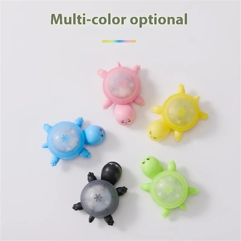 Cute Turtle Shape Bike Tail Light Waterproof Intelligent Motion Sensing Cycling Warning Lamp - Yellow