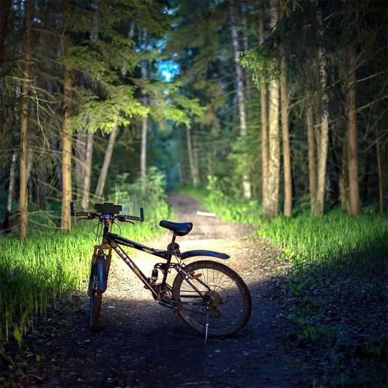 FY-588 Bicycle Light 9 LED+21 SMD High Brightness High Low Beam Front Headlight with Horn for Night Cycling