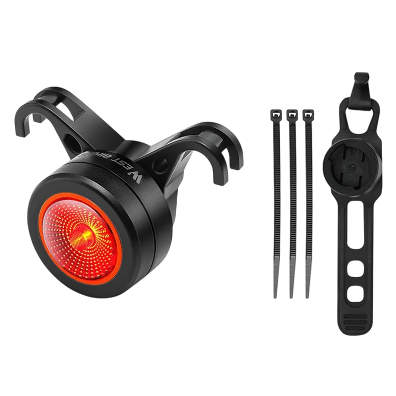 WEST BIKING 0701476B0000 Luz Traseira Inteligente com Sensor de Freio para Bicicleta de Montanha e Estrada - Lanterna de Segurança