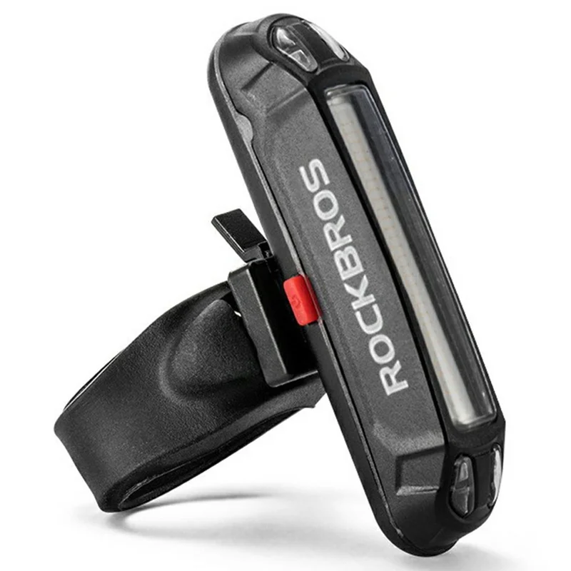 ROCKBROS Mountain Bike USB Rechargeable Tail Light Super Bright Waterproof Safety Warning Lamp - Red+Green+Blue