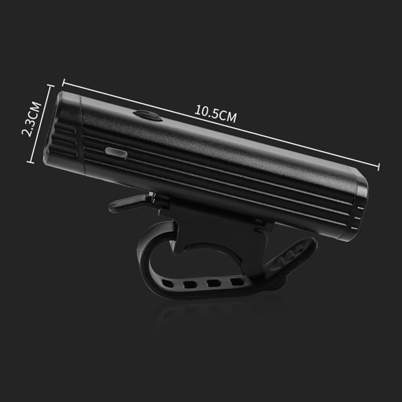 210-1 400 Lumen Fahrradlicht vorne Lenkerlampe USB wiederaufladbar Aluminiumlegierung Taschenlampe für Nachtradfahren