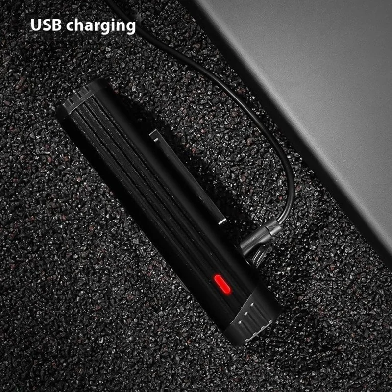 210-1 400 Lumen Fahrradlicht vorne Lenkerlampe USB wiederaufladbar Aluminiumlegierung Taschenlampe für Nachtradfahren