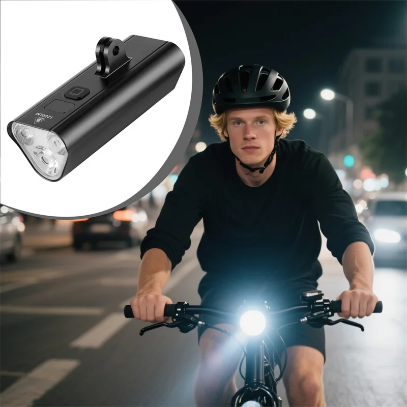 Supporto di Sospensione BENGGUO BG-1949 Luce Anteriore per Bicicletta Mountain Bike in Lega di Alluminio per Guida Notturna