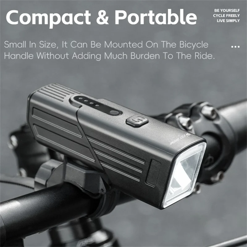 WEST BIKING YP0701488 Bicycle Smart Light Sensing Front Light Flashlight Mountain Bike Cycling Headlight - Beam Spreading
