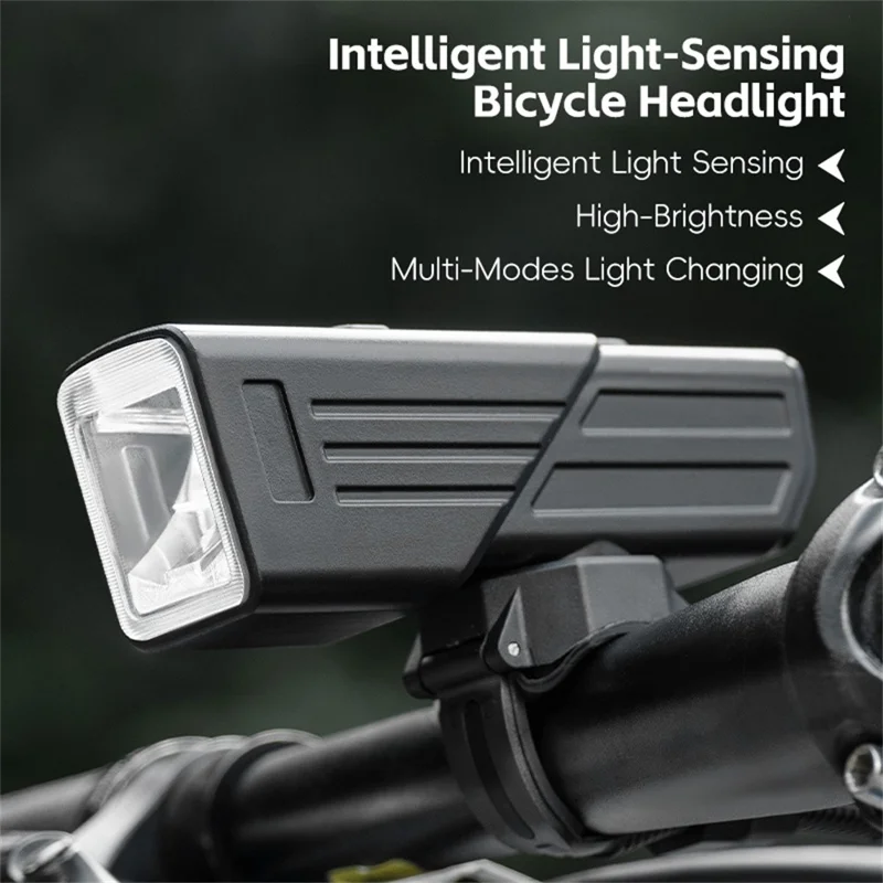 WEST BIKING YP0701488 Bicycle Smart Light Sensing Front Light Flashlight Mountain Bike Cycling Headlight - Beam Spreading