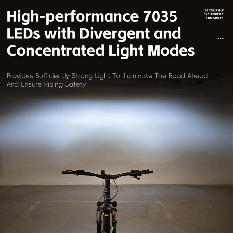 WEST BIKING YP0701488 Bicycle Smart Light Sensing Front Light Flashlight Mountain Bike Cycling Headlight - Beam Spreading