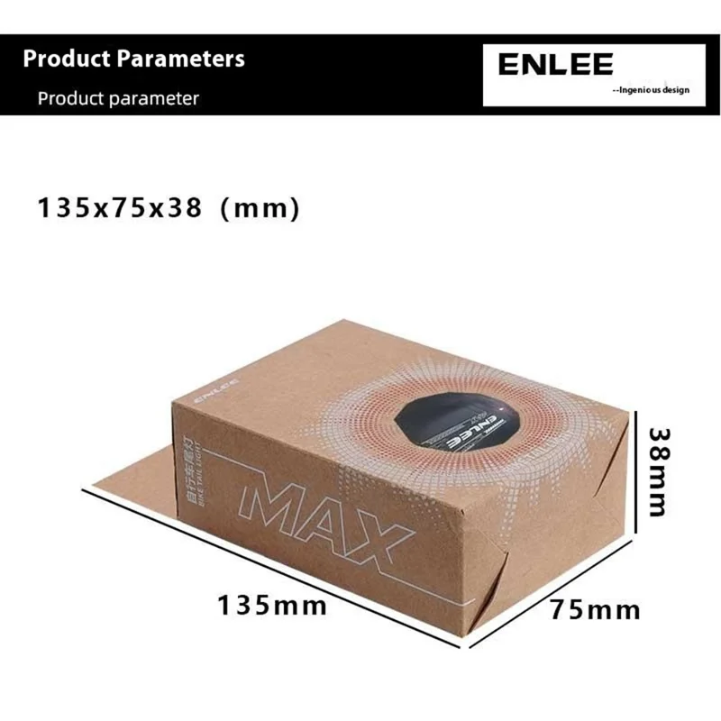 ENLEE Bicycle Smart Sensing Tail Light IP66 Waterproof High Brightness Brake Warning Lamp