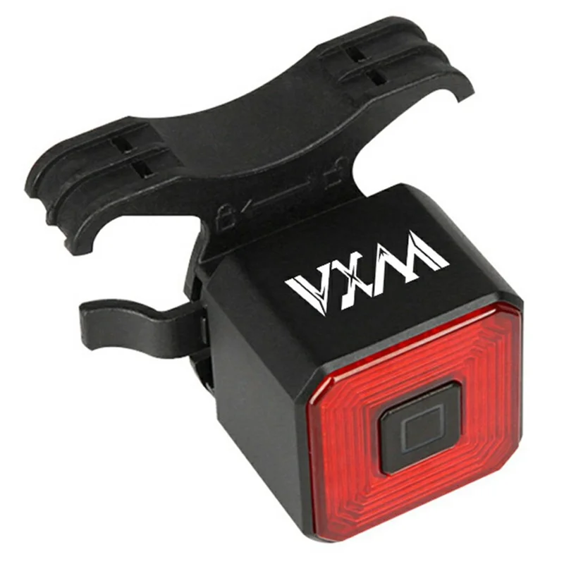WT005 For Bicycle Smart Brake Sensing Square Tail Light USB Rechargeable Night Riding Warning Lamp