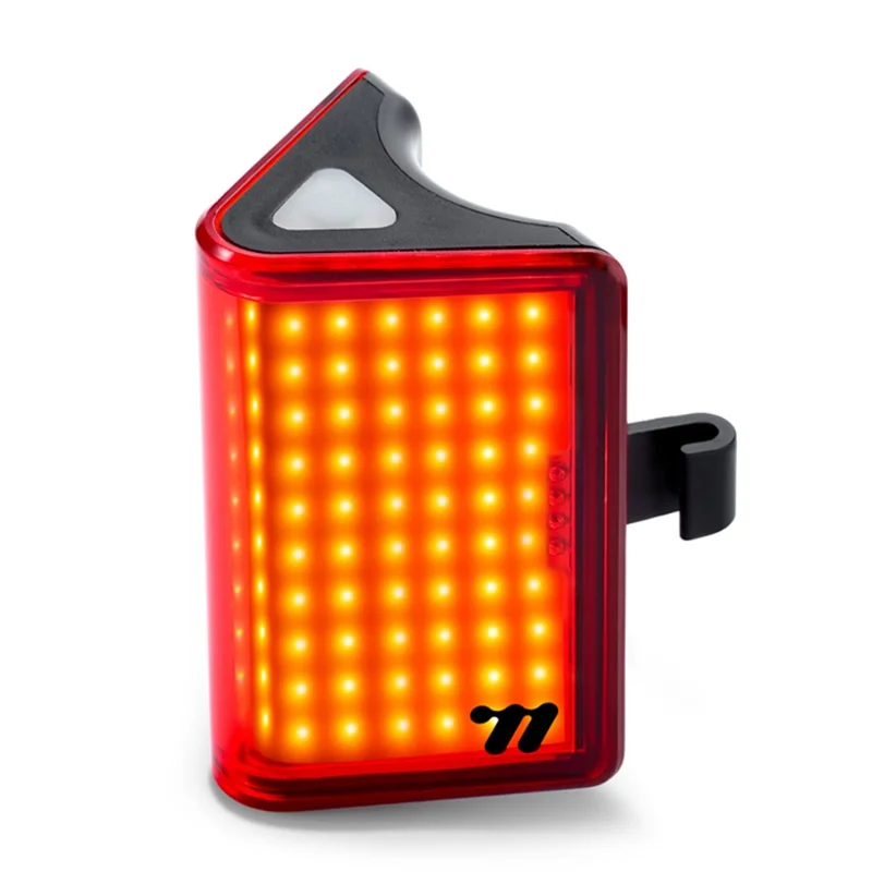 WEST BIKING YP0701495 Size L Bike Tail Light Triangle Shape 8 Modes COB LED Safety Warning Lamp for Mountain Road Bicycle