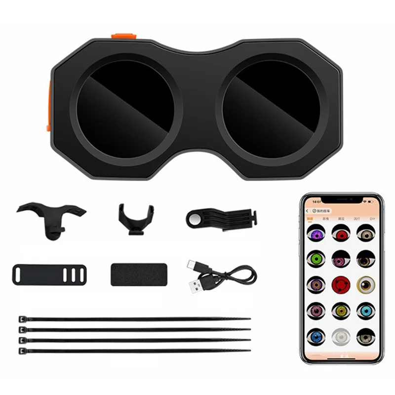 Luzes Traseiras de Fibra de Carbono com Controle de Aplicativo para Modificação de Bicicleta