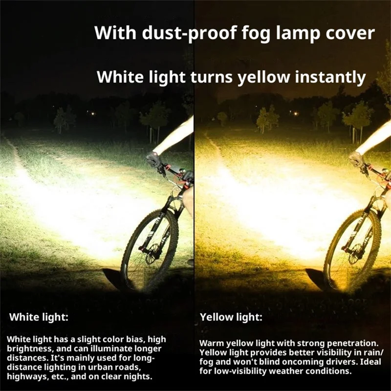 BENGGUO BG-1955 IP44 Waterproof Bike Headlight Wireless Remote Control Bicycle Front Light High Bright LED Anti-Glare - Black