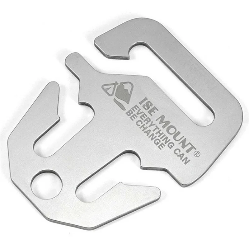 ISE MOUNT Outdoor Stainless Steel Tarp Fastener / Anchor Lock Anti-Slip Hook Rope Buckle Quick Install Camping Accessory