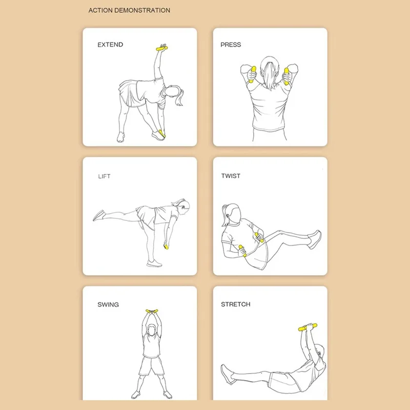 1 Par de Halteres de 1KG com Cabo de Aperto, Barras de Halteres de Silicone para Treino de Força para Uso Doméstico - Preto