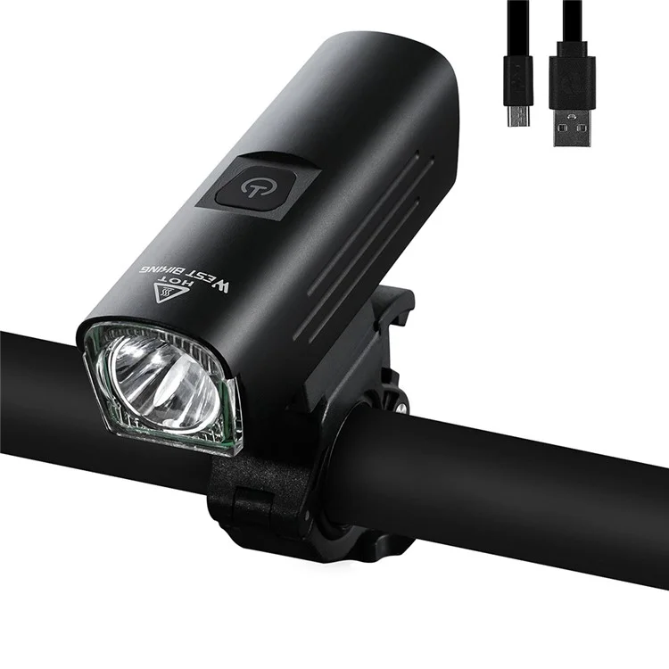 WEST BIKING YP0701295 1300LM Luz de Bicicleta Montanhosa USB Recarregável Lanterna