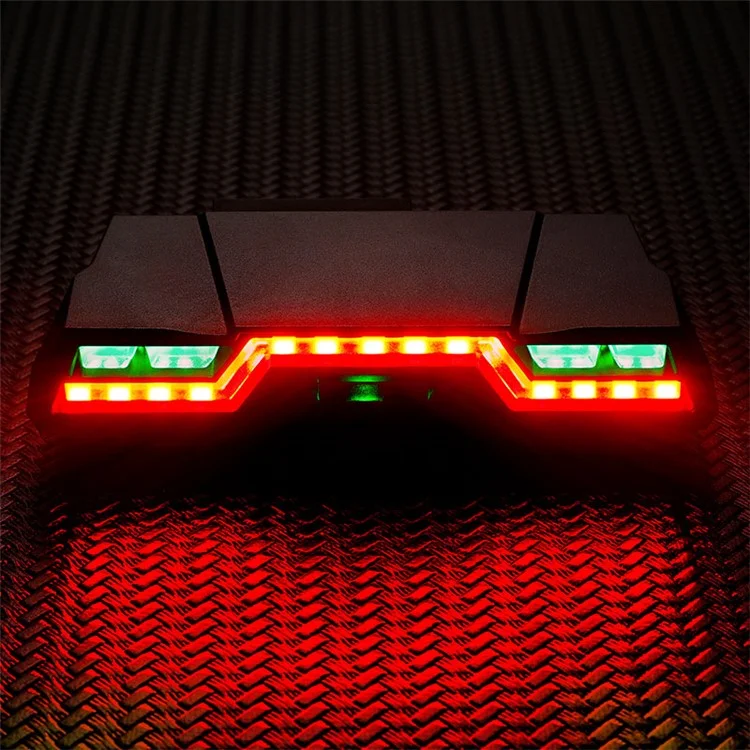 WEST BIKING YP0701259B Bicicleta Inalámbrica RC Recargable Luz de Advertencia Nocturna para Bicicleta Bicicleta Streamer Luz de Dirección Trasera