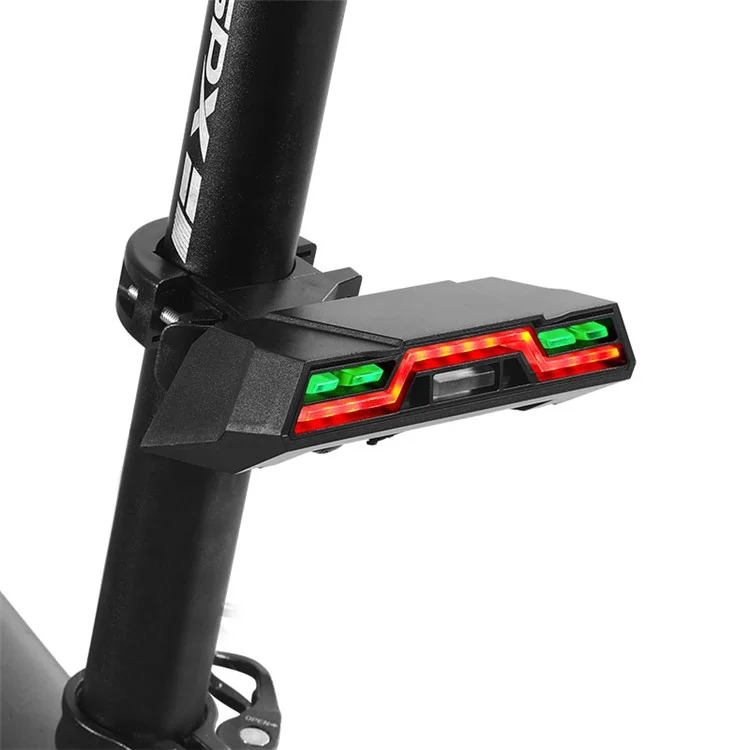 WEST BIKING YP0701259B Bicicleta Inalámbrica RC Recargable Luz de Advertencia Nocturna para Bicicleta Bicicleta Streamer Luz de Dirección Trasera