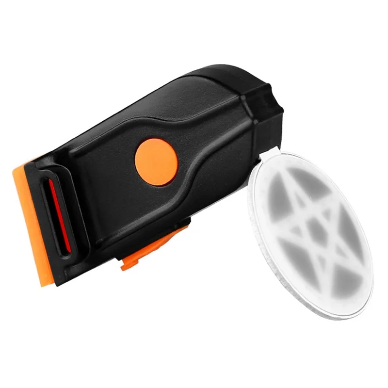 3664 Creative Bicycle Tail Light IPX2 Waterproof Small Bike LED Light Support USB Charging for Outdoor Cycling - Heart