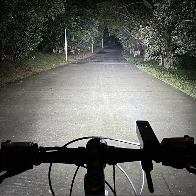 WIND&MOON MO1-1500 Luce anteriore per bicicletta a LED impermeabile super luminosa 1500LM USB ricaricabile Bike Night Cycling Torch Safety Lamp