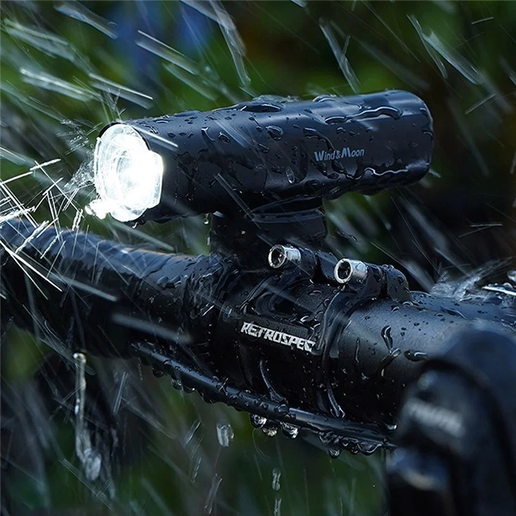 WIND&MOON M03-800 German Standard Super Bright LED Bike Front Light Torch Waterproof Anti-glare Bicycle Night Cycling Safety Lamp